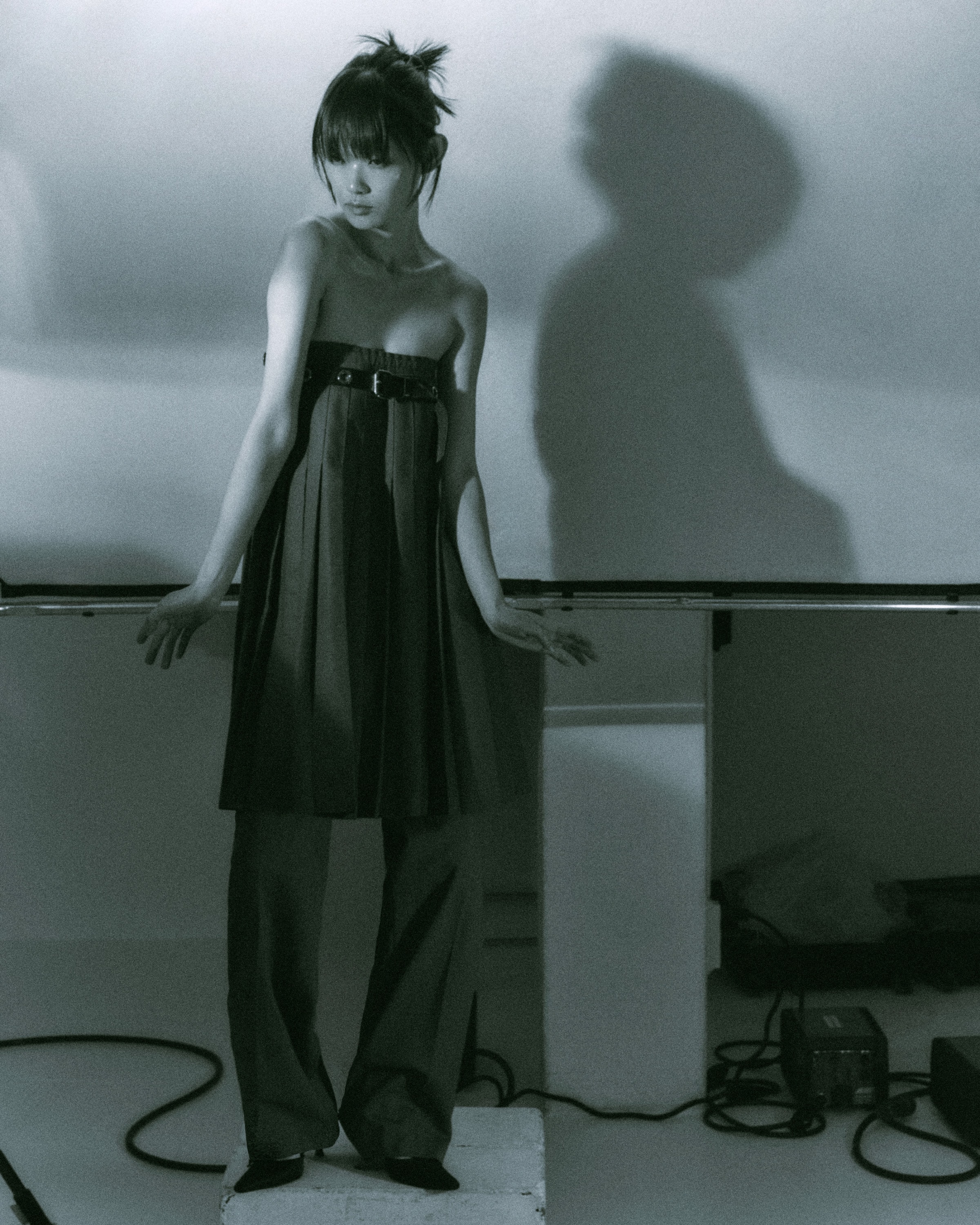 Editorial test shoot in blue tones, styling by Aisling Ryan